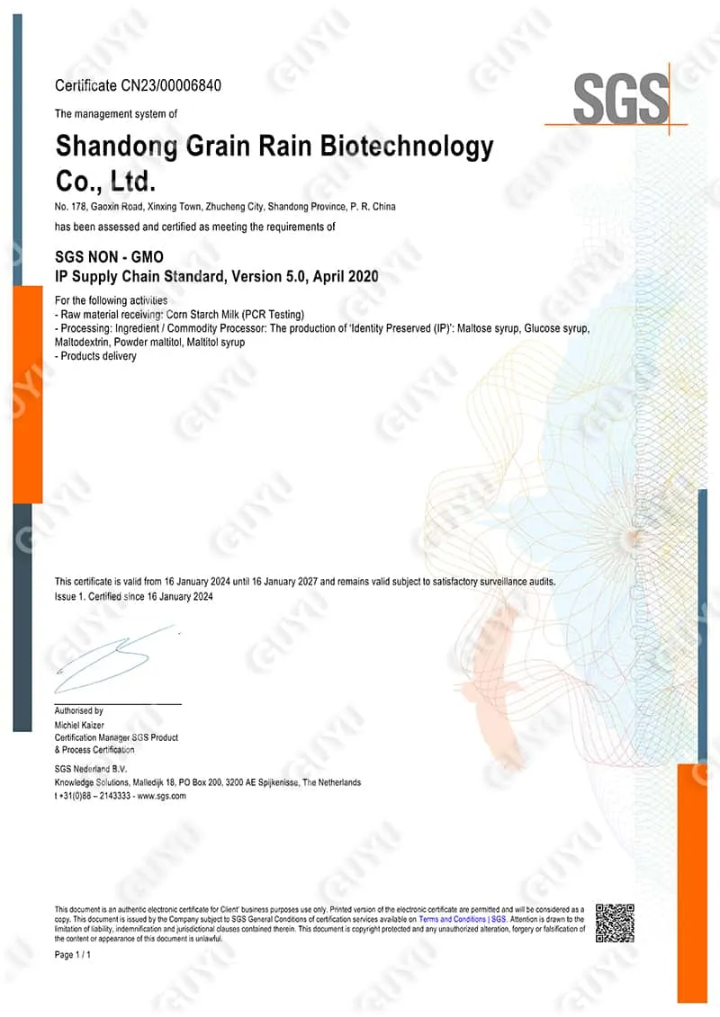 SGS NON - GMO