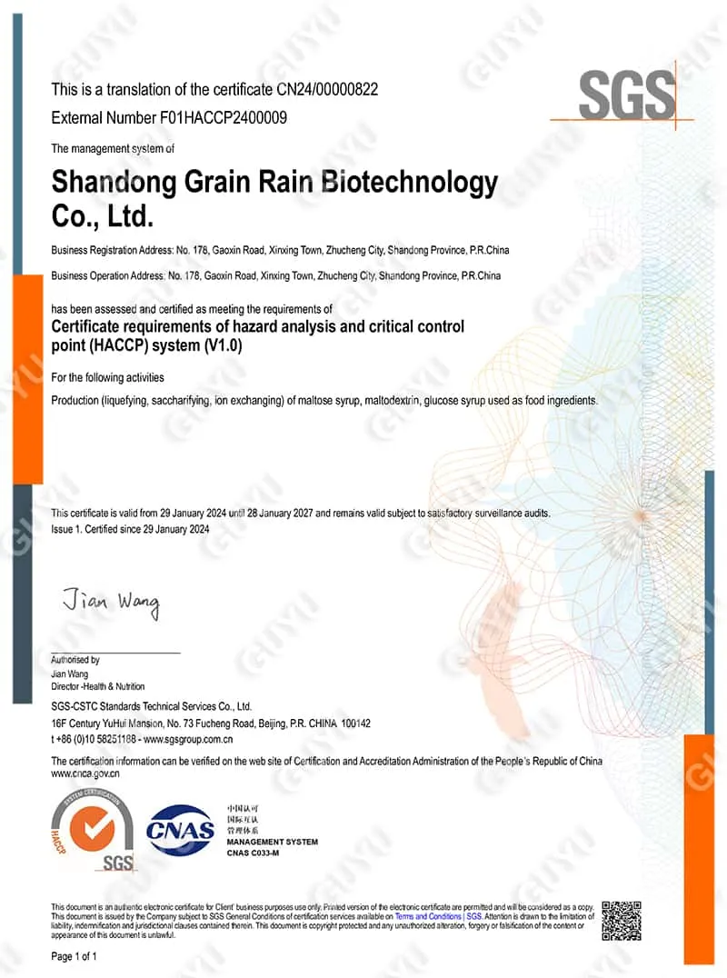 Food Safety System Certification FSSC 22000